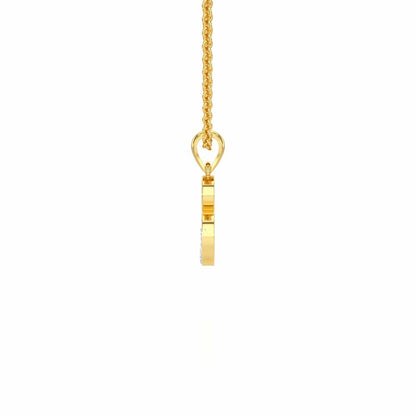B-Luke Silver Pendant - Yellow Gold - Image 4