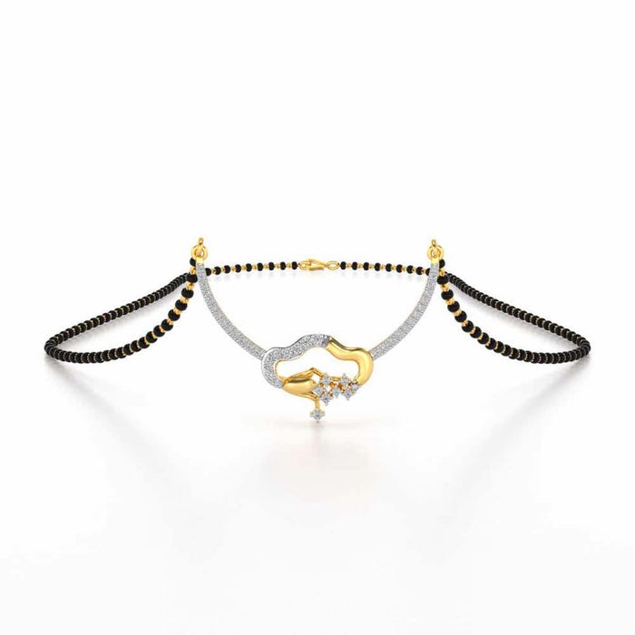 Badal Silver Mangasutra - Yellow Gold - Image 1