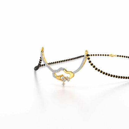 Badal Silver Mangasutra - Yellow Gold - Image 2
