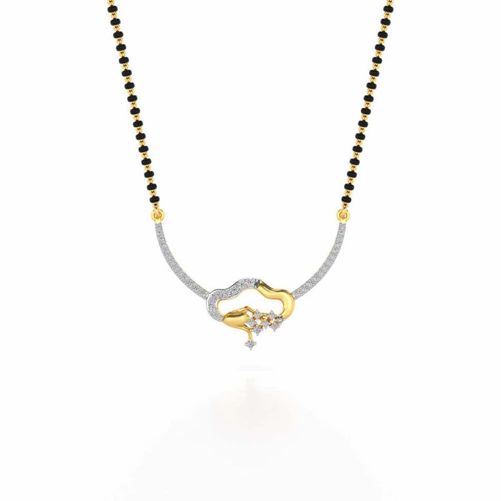 Badal Silver Mangasutra - Yellow Gold - Image 3