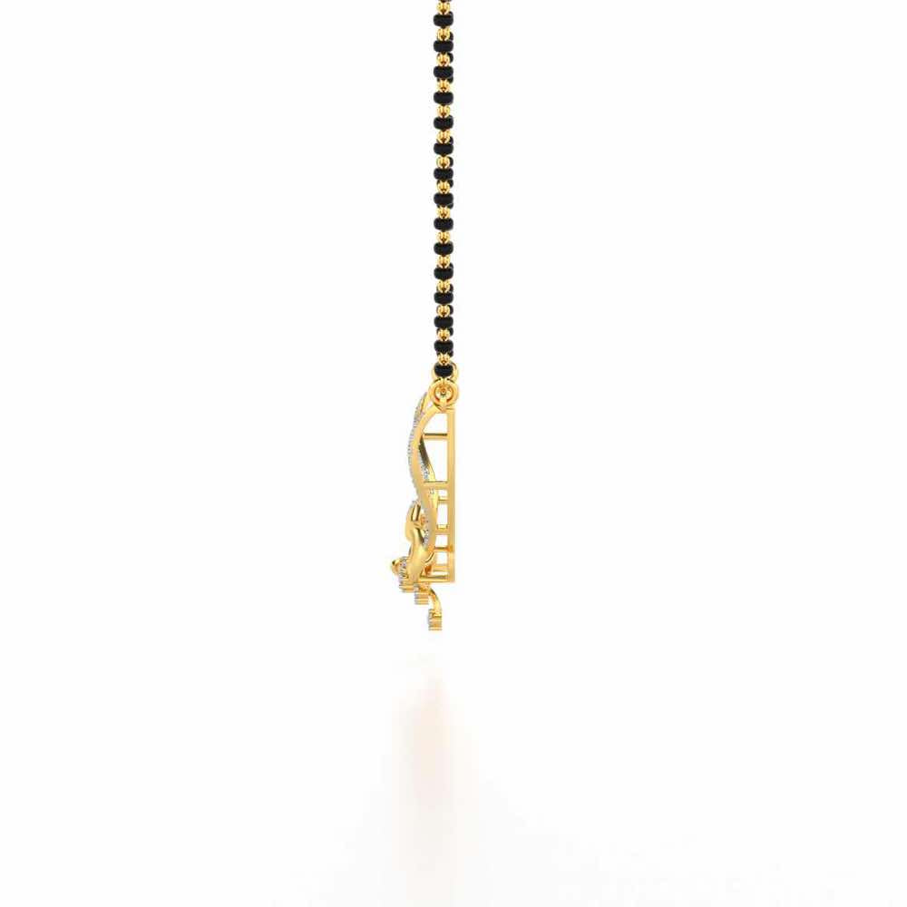 Badal Silver Mangasutra - Yellow Gold - Image 4