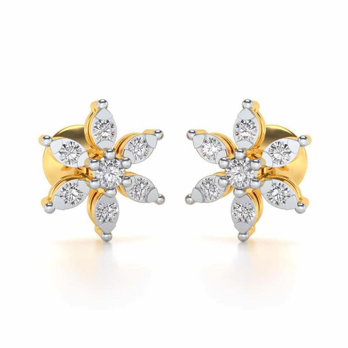 Bagesri Silver Earrings - Yellow Gold - Image 1