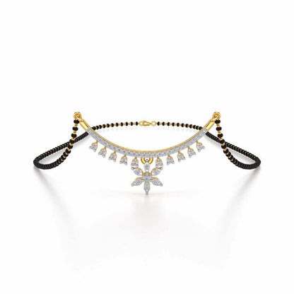Bagesri Silver Mangalsutra - Yellow Gold - Image 1
