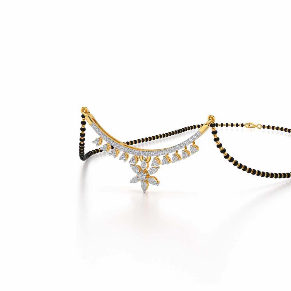 Bagesri Silver Mangalsutra - Yellow Gold - Image 2