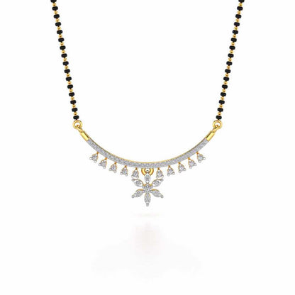 Bagesri Silver Mangalsutra - Yellow Gold - Image 3