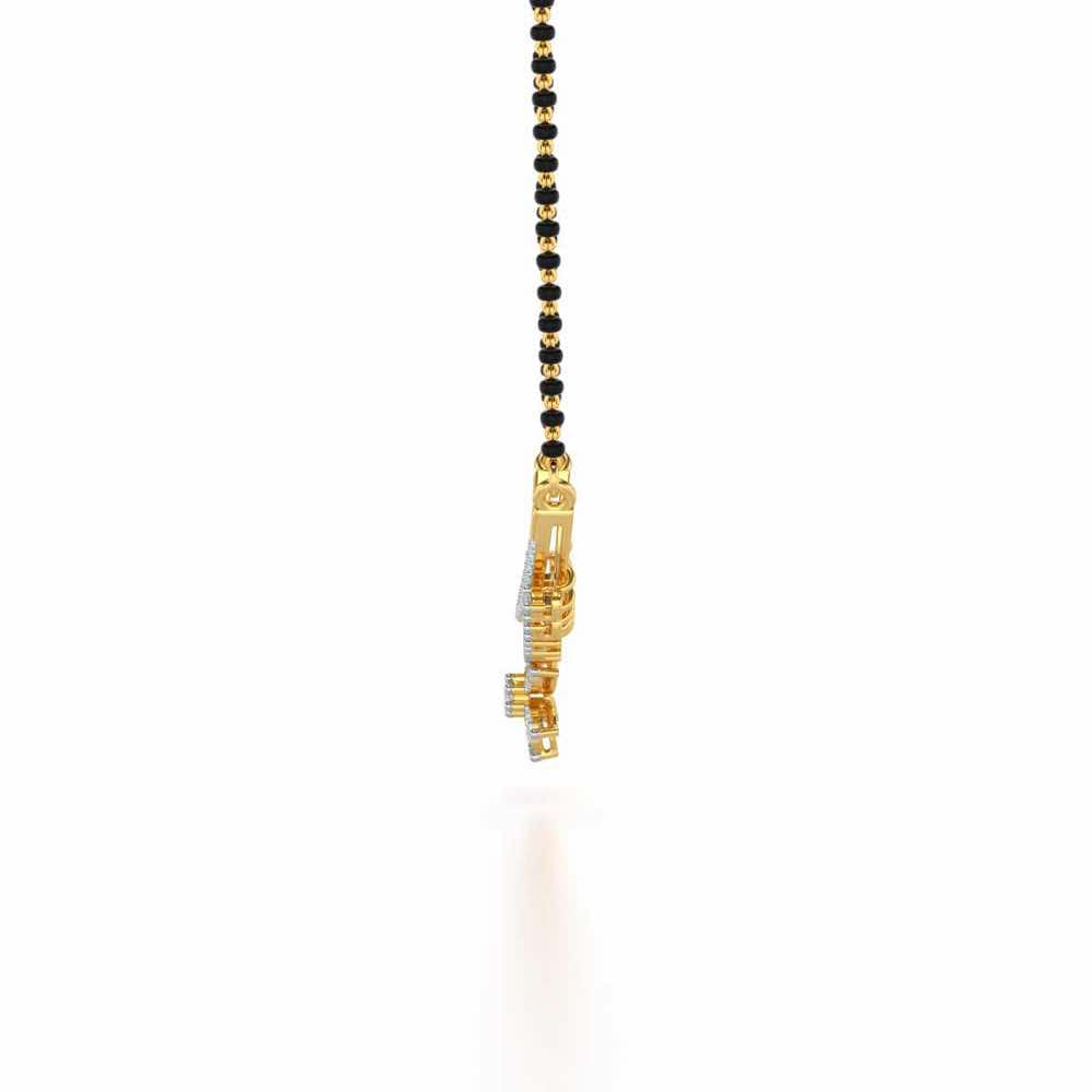 Bagesri Silver Mangalsutra - Yellow Gold - Image 4