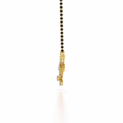 Bagesri Silver Mangalsutra - Yellow Gold - Image 4