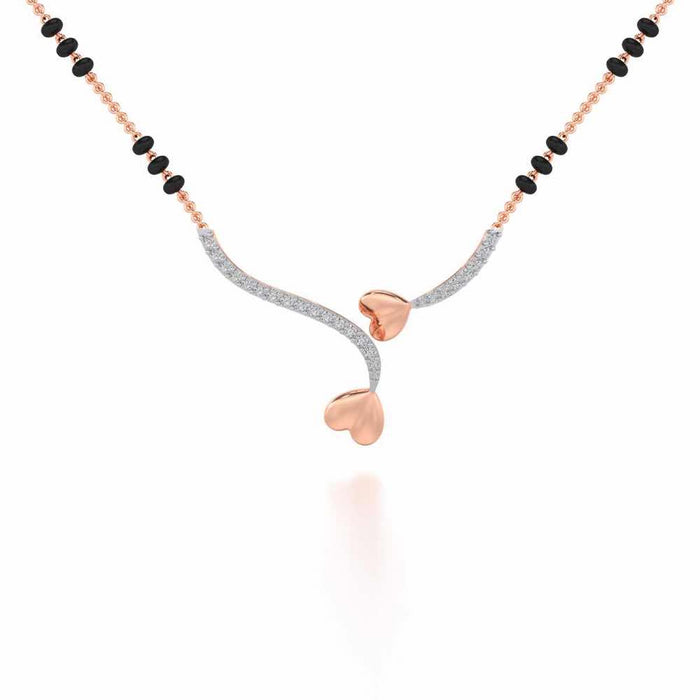 Bahaar Silver Mangalsutra - Rose Gold - Image 1