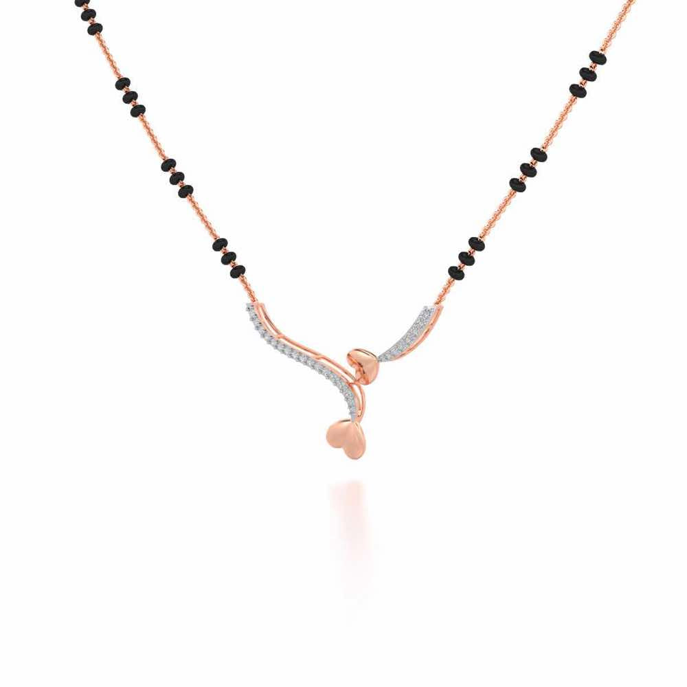 Bahaar Silver Mangalsutra - Rose Gold - Image 2