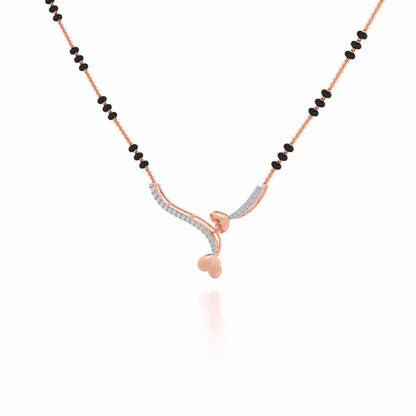 Bahaar Silver Mangalsutra - Rose Gold - Image 2