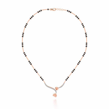 Bahaar Silver Mangalsutra - Rose Gold - Image 3