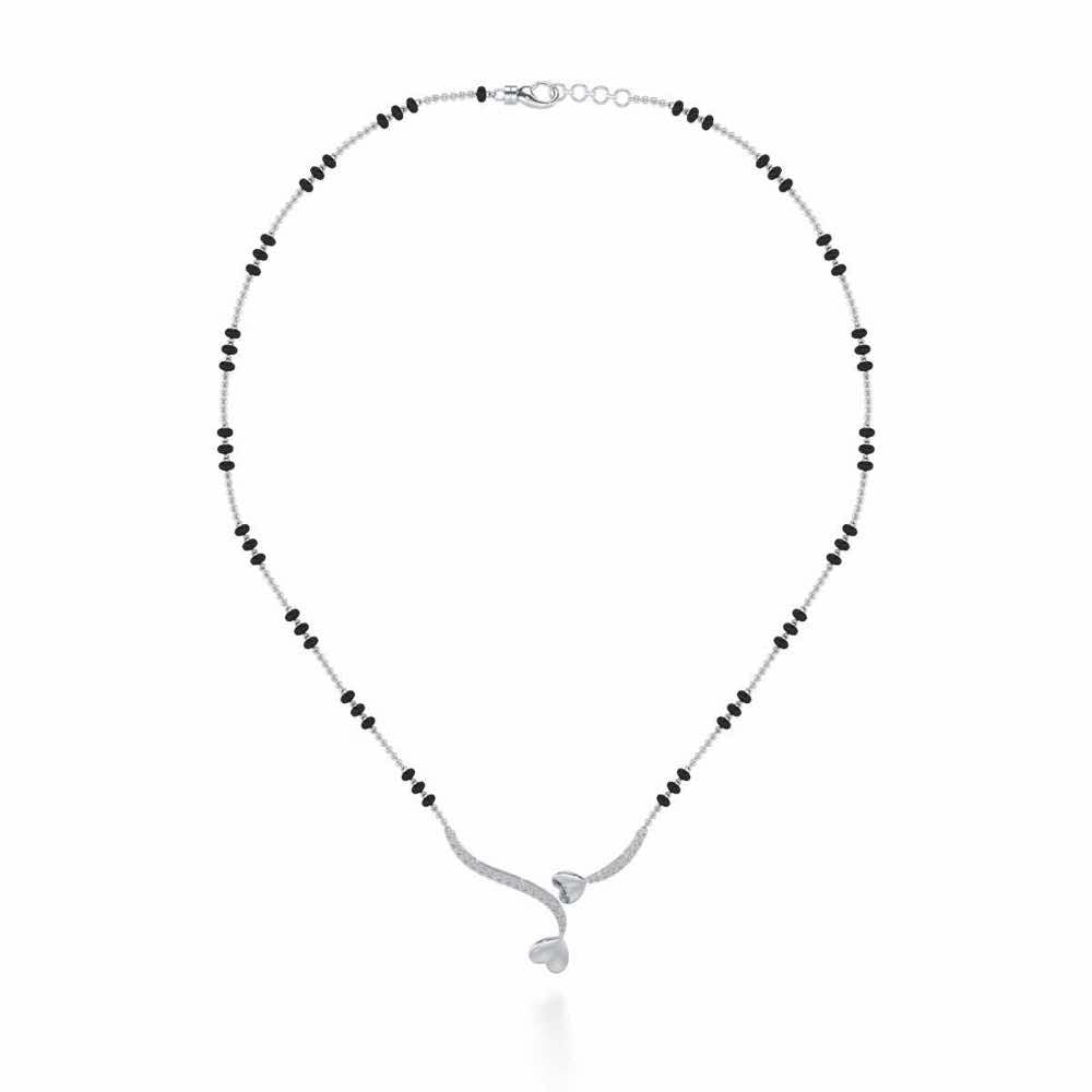 Bahaar Silver Mangalsutra - White Gold - Image 3