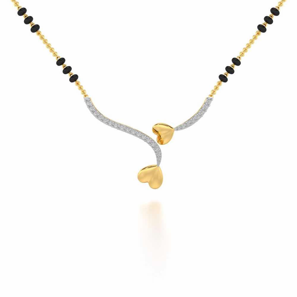 Bahaar Silver Mangalsutra - Yellow Gold - Image 1