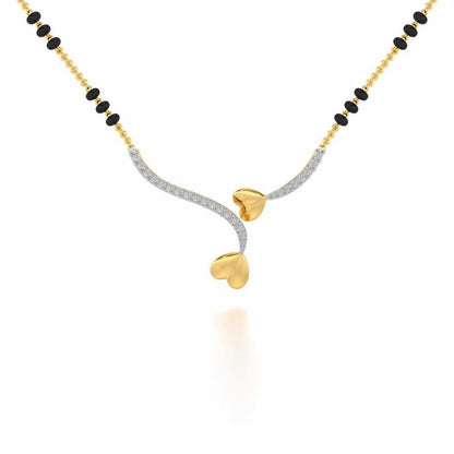 Bahaar Silver Mangalsutra - Yellow Gold - Image 1