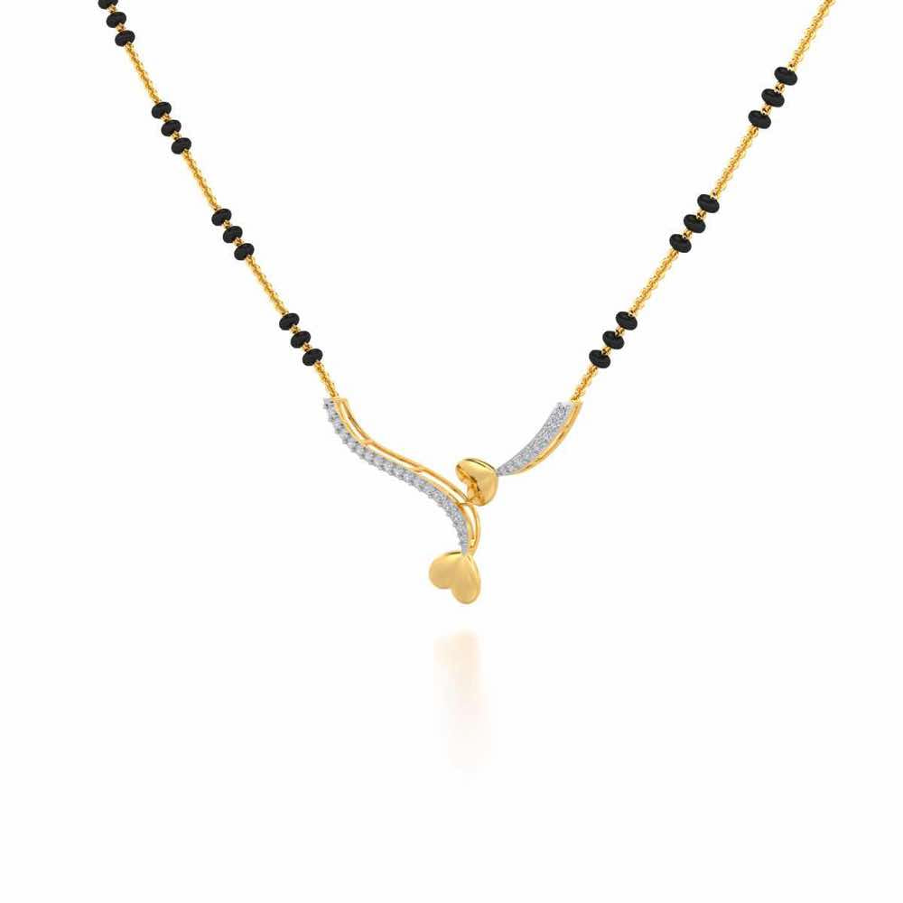 Bahaar Silver Mangalsutra - Yellow Gold - Image 2