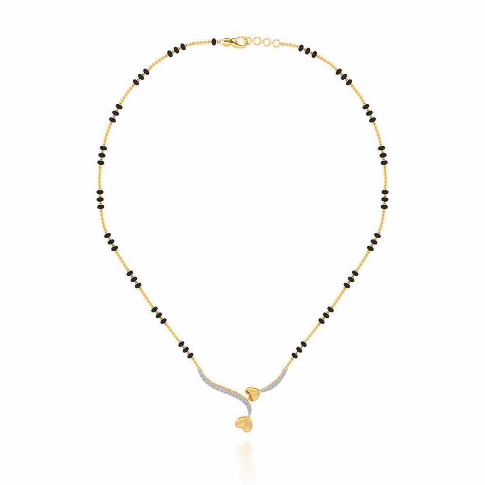 Bahaar Silver Mangalsutra - Yellow Gold - Image 3
