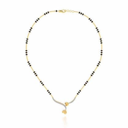 Bahaar Silver Mangalsutra - Yellow Gold - Image 3