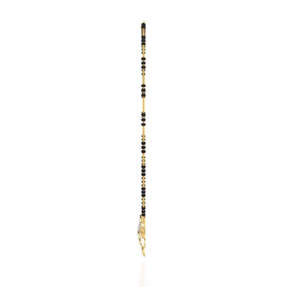 Bahaar Silver Mangalsutra - Yellow Gold - Image 4