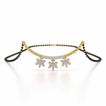 Baidehi Silver Mangalsutra - Yellow Gold - Image 1