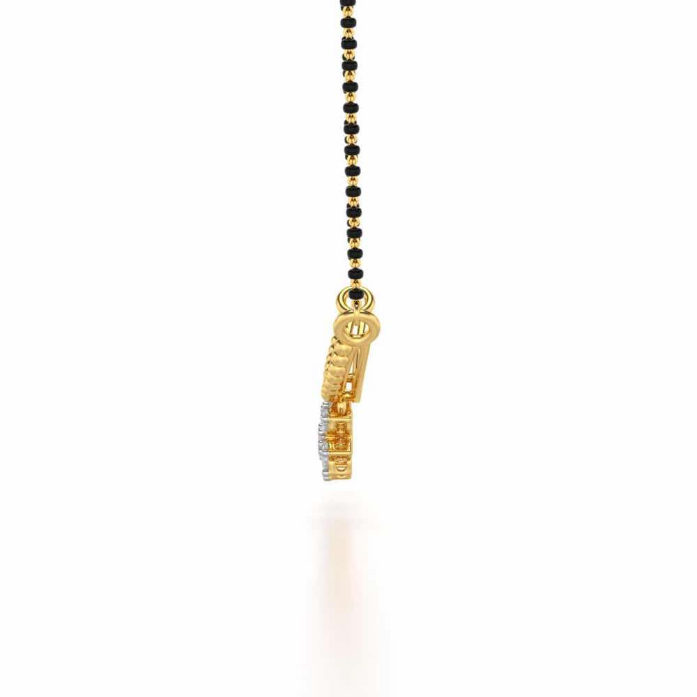Baidehi Silver Mangalsutra - Yellow Gold - Image 4