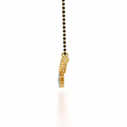 Baidehi Silver Mangalsutra - Yellow Gold - Image 4