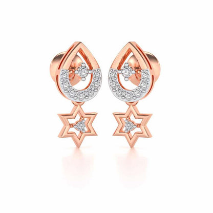 Bala Silver Earrings - Rose Gold - Image 1