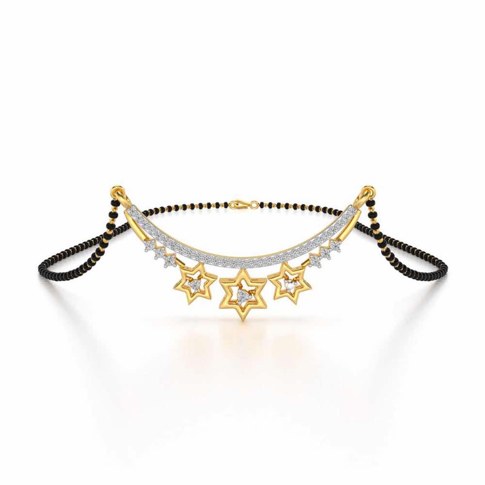 Bala Silver Mangalsutra - Yellow Gold - Image 1