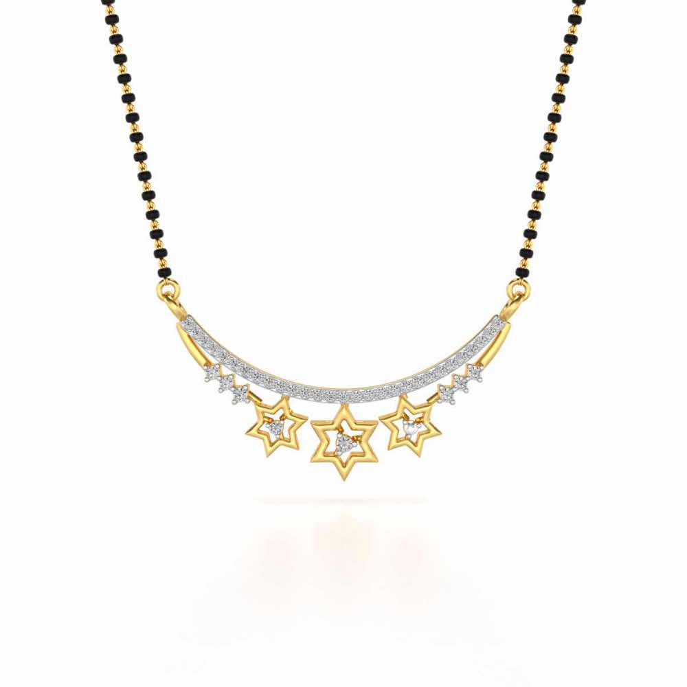 Bala Silver Mangalsutra - Yellow Gold - Image 3