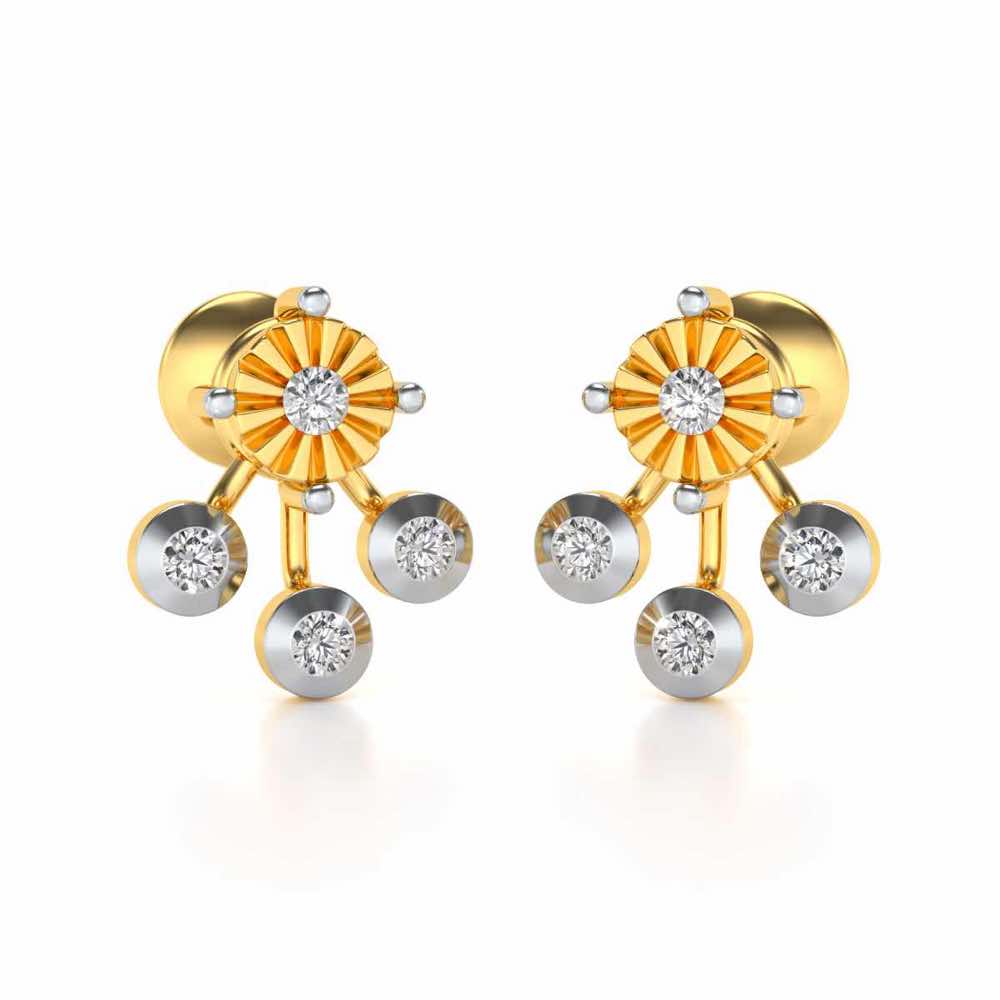 BAllari Silver Earrings - Yellow Gold - Image 1