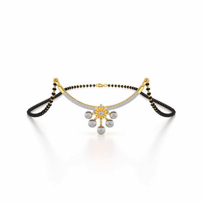 Ballari Silver Mangalsutra - Yellow Gold - Image 1