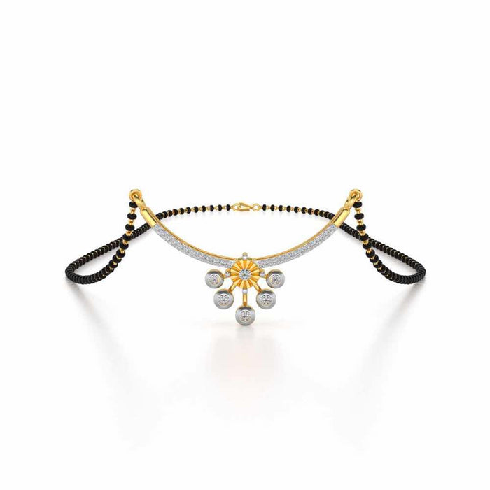Ballari Silver Mangalsutra - Yellow Gold - Image 1
