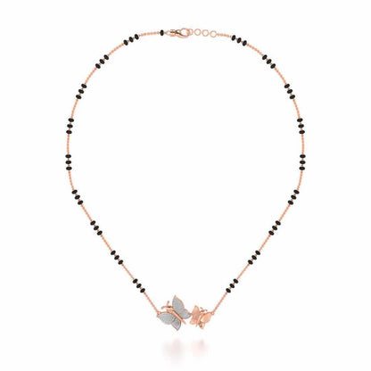 Bandhan Silver Mangalsutra - Rose Gold - Image 3
