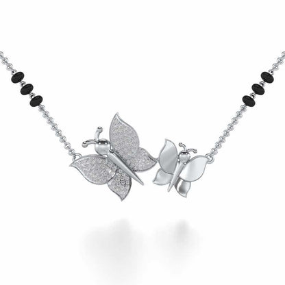 Bandhan Silver Mangalsutra - White Gold - Image 1