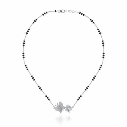 Bandhan Silver Mangalsutra - White Gold - Image 3