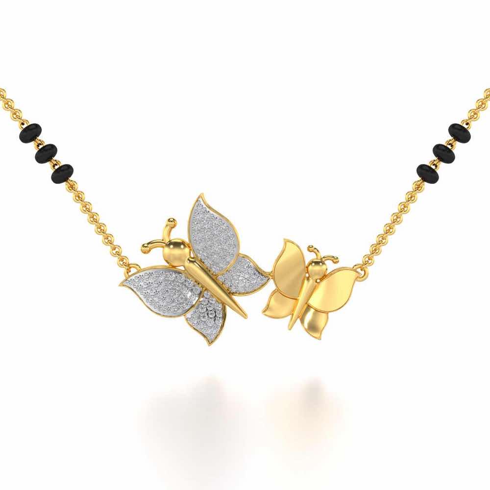 Bandhan Silver Mangalsutra - Yellow Gold - Image 1