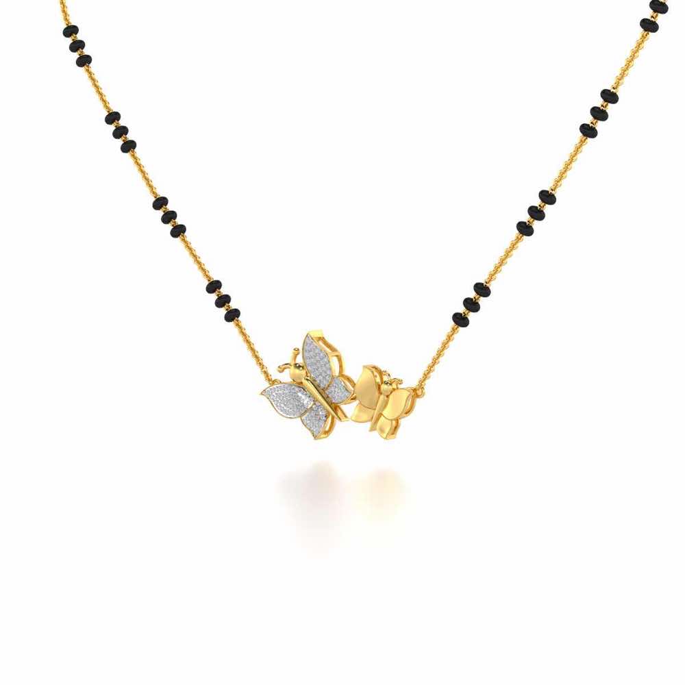 Bandhan Silver Mangalsutra - Yellow Gold - Image 2