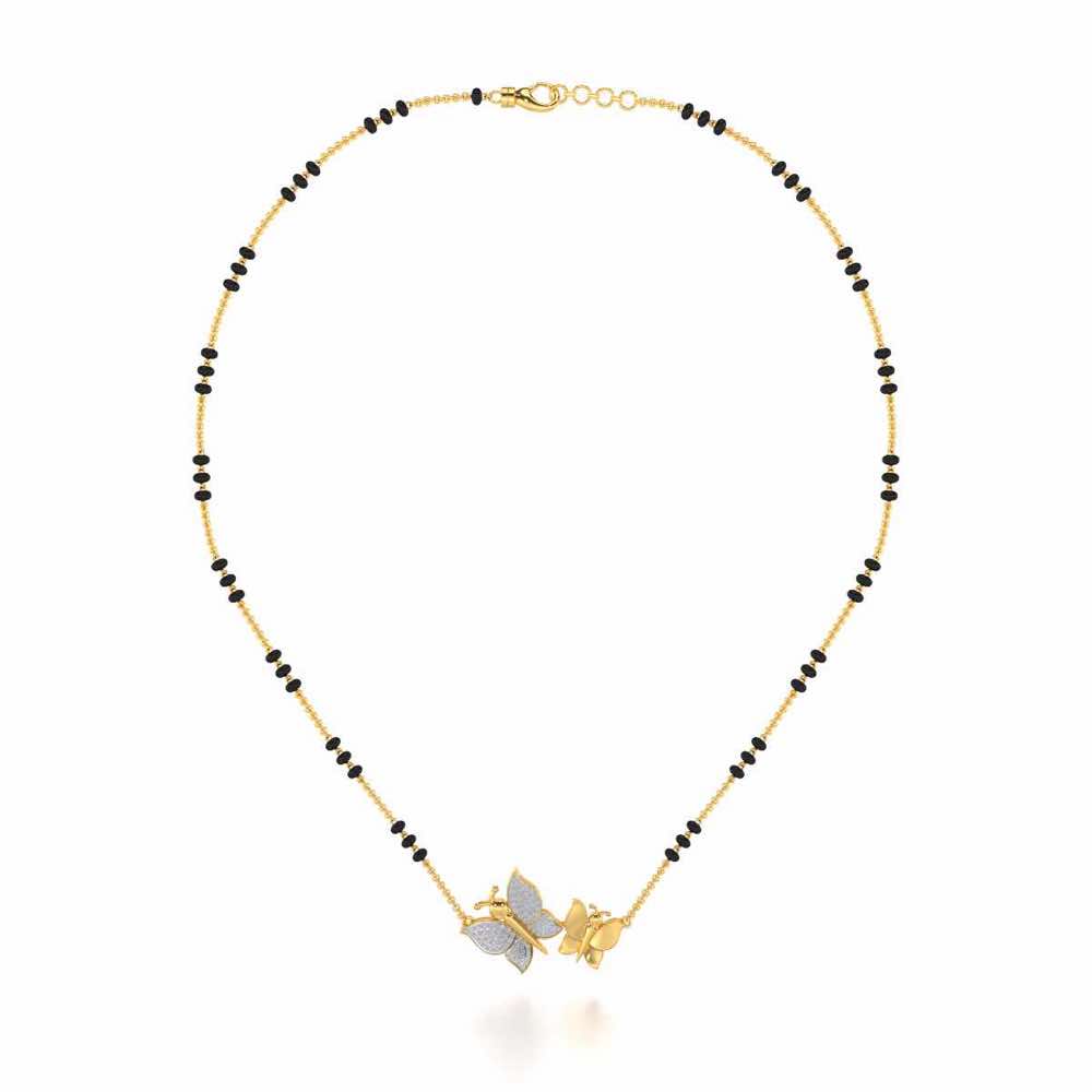 Bandhan Silver Mangalsutra - Yellow Gold - Image 3