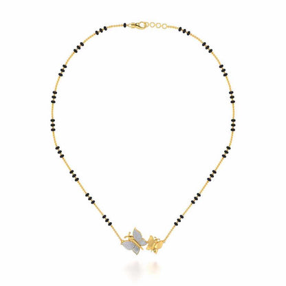 Bandhan Silver Mangalsutra - Yellow Gold - Image 3