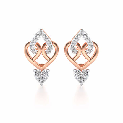 Barshisa Silver Earrings - Rose Gold - Image 1