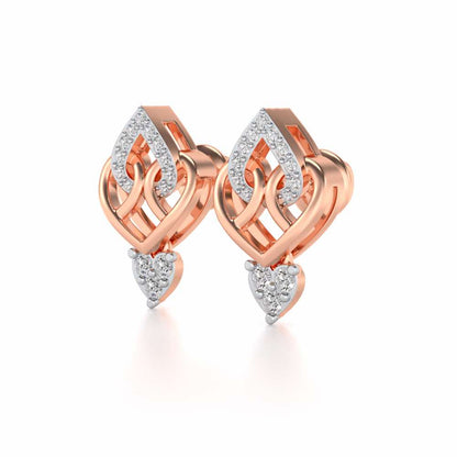 Barshisa Silver Earrings - Rose Gold - Image 3