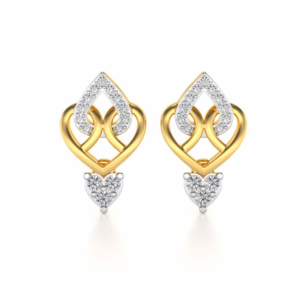 Barshisa Silver Earrings - Yellow Gold - Image 1