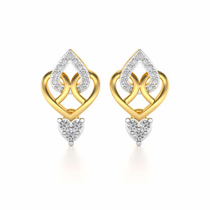 Barshisa Silver Earrings - Yellow Gold - Image 1