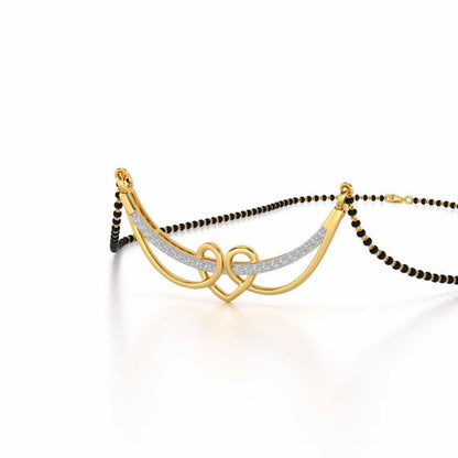 Barshisa Silver Mangalsutra - Yellow Gold - Image 2