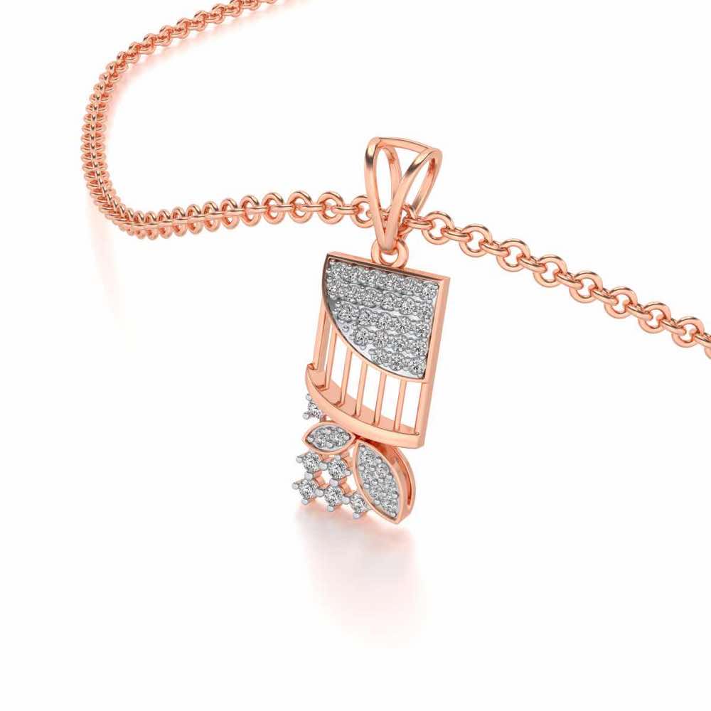 Baruna Silver Pendant - Rose Gold - Image 2