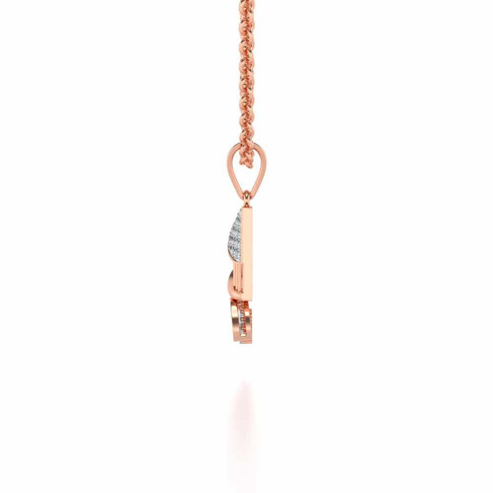 Baruna Silver Pendant - Rose Gold - Image 3