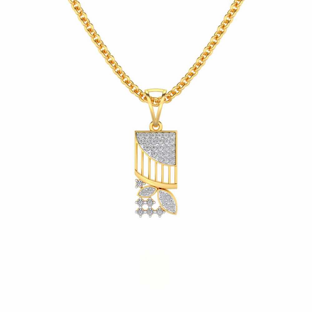 Baruna Silver Pendant - Yellow Gold - Image 1