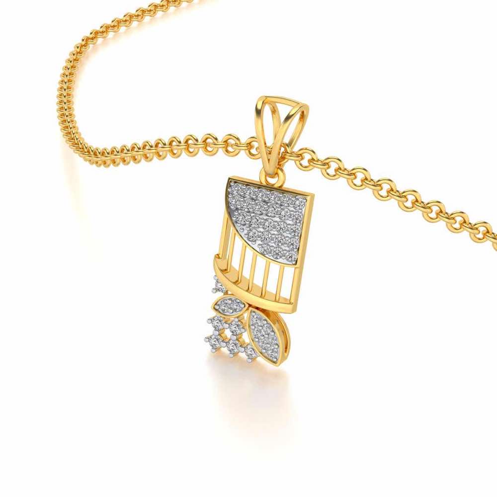 Baruna Silver Pendant - Yellow Gold - Image 2