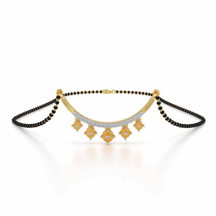 Bavita Silver Mangalsutra - Yellow Gold - Image 1