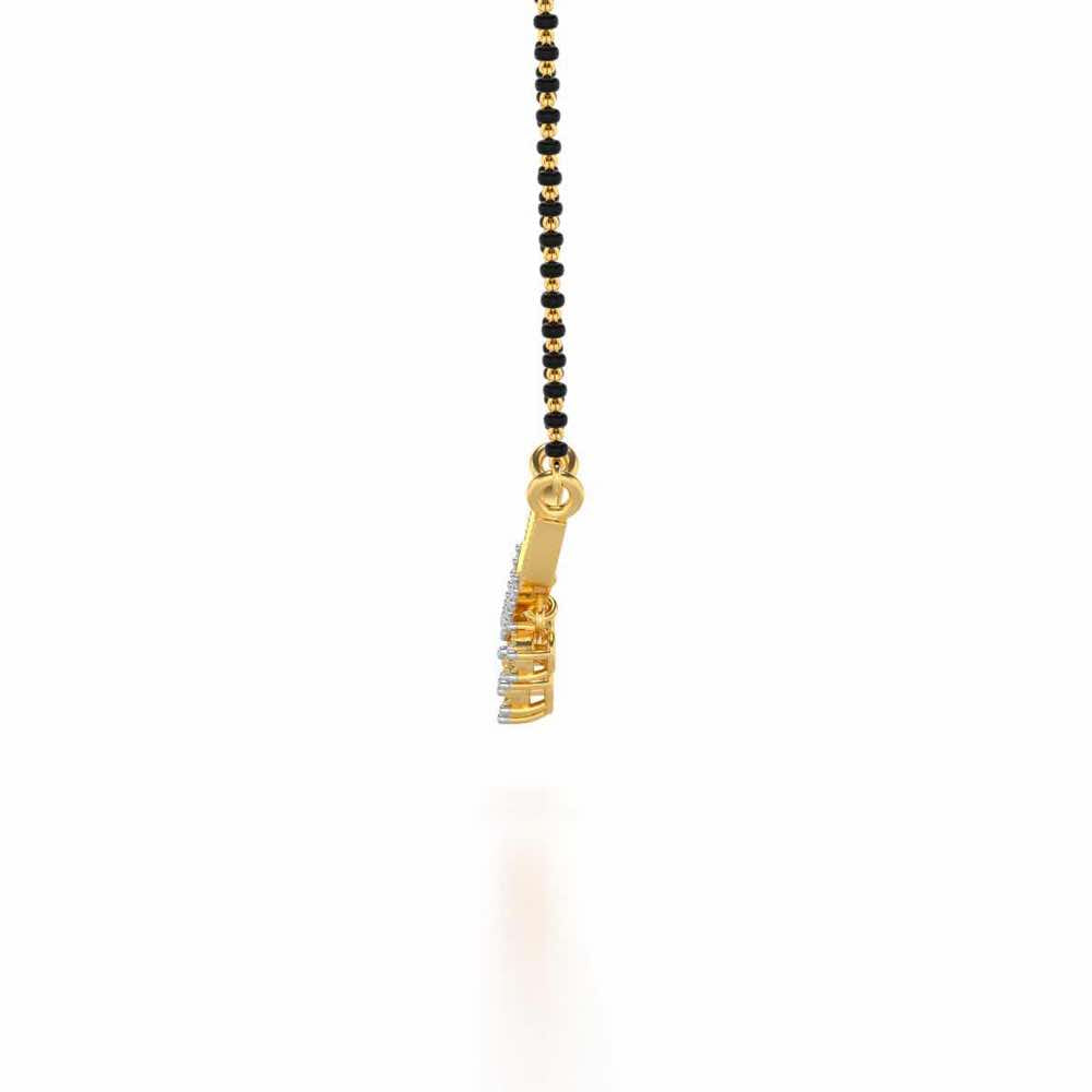 Bavita Silver Mangalsutra - Yellow Gold - Image 4