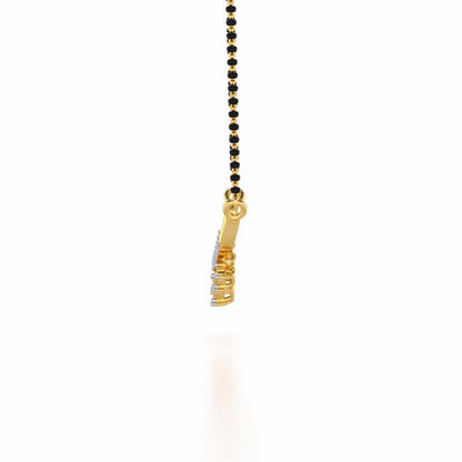Bavita Silver Mangalsutra - Yellow Gold - Image 4
